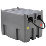 Garvee Portable Diesel Tank, 106 Gallon Fuel Tank with 12V Electric Fuel Transfer Pump, 10 GPM Diesel Transfer Tank with Auto Fueling Nozzle & 360 Swivel Connector with 13.1ft Hose - Gray - Gray
