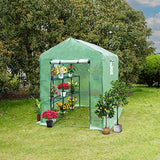 Garvee Walk in Greenhouse for Outdoor,Garden Green House with Mesh Windows & Roll-up Door,3 Tier Plant Greenhouse with Anchors and Ropes for Frost Protection and Seedling Flowers Growing 84 x 56 x 78 inch