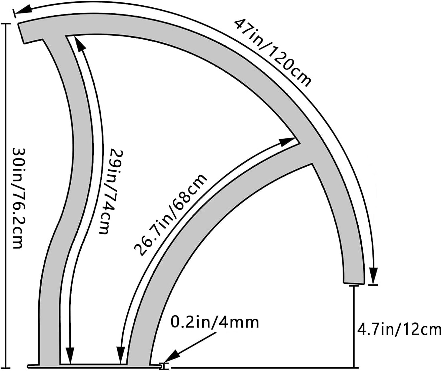 Garvee 2-Pack 30"x30" Stainless Steel Pool Handrails for Inground Pools - 375 lbs Load Capacity, Blue Grip Covers, Quick Mount Base Plates
