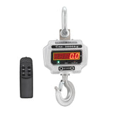 Garvee Industrial Crane Scale 6600lbs/3T Cast Aluminum Case Rechargeable LED Screen Remote Control Construction Factory Farms - Silver