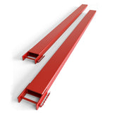 Garvee Forklift Pallet Extensions, 72 Inch Fork Extensions 4.5 Inch Width, 5500 LBS Capacity Heavy Duty Fork Extensions for Forklifts, 1 Pair Forklift Extensions for Forklift Truck Red - Red
