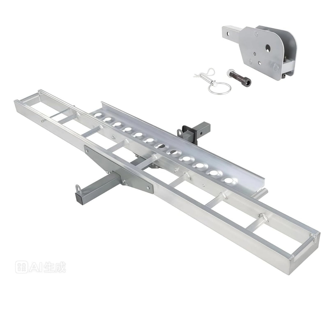 Garvee 500lbs Motorcycle Tow Hitch,Dirt Bike Transport Rack for Motorcycle,Bicycle,Scooter Iron Build & 4 Straps - Secure Transport Platform Dirt Bike Hauler Hitch Mount Rack with Ramp