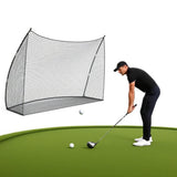 Garvee Golf Practice Hitting Net Large 10x7 ft Black Indoor Outdoor Driving Range Portable