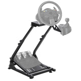 Garvee Racing Wheel Stand Compatible with Logitech G920 G29 G27 G25, Foldable, Height Adjustable, Carbon Steel, Gear Shifter Holder, Black - Black