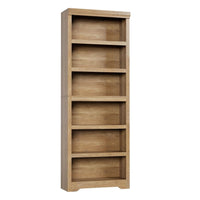 Garvee 6 Tier Bookshelf, 75" Tall Farmhouse Bookcase with Adjustable Shelves, 23.6" W Floor Standing Open Display Storage Rack with Anti-Slip Design for Home Office, Balcony, Library, Study / Living Room, Brown