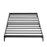 Garvee Twin - Metal Platform Full Bed Frame Sturdy & Noise-Free Black Steel Slat Support - Black