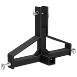 Garvee 3 Point Quick Hitch Receiver, 2" Receiver Quick Hitch Compatible Category 1 Tractor,Heavy Duty 3 Point Hitch Farm Equipment and Subcompact Trailer Hitch Attachments - Black