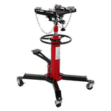 GARVEE 1322 lbs Hydraulic Transmission Jack Lift - Adjustable Telescoping Jack with Anti-Slip Rubber Pad, Pedal Control, and 33.8" to 72.8" Lifting Range - Red
