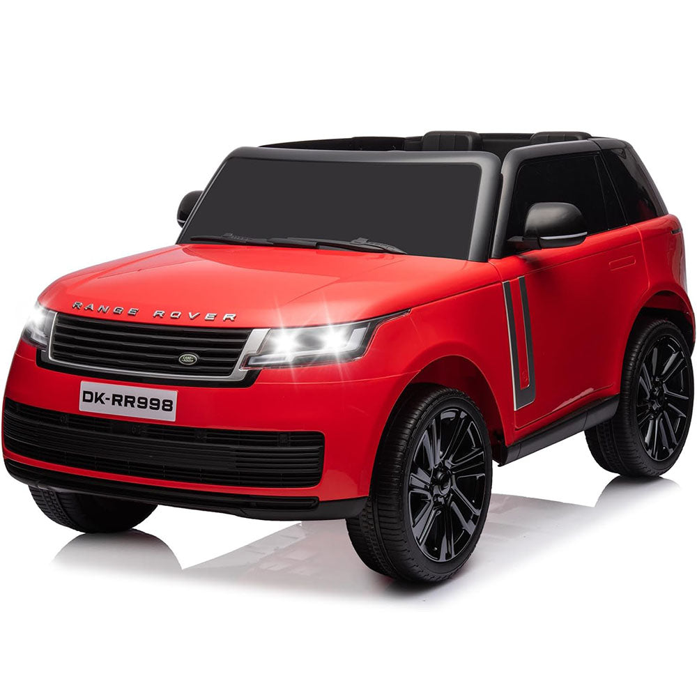 Garvee Ride - P Series: 24V 2-Seater Land Rover Ride-On Car For age 3+, With MP3, 3 Speeds, Remote Control, LED, 4-Wheel Suspension - Red