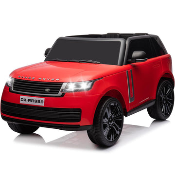 Garvee Ride - P Series: 24V 2-Seater Land Rover Ride-On Car For age 3+, With MP3, 3 Speeds, Remote Control, LED, 4-Wheel Suspension - Red