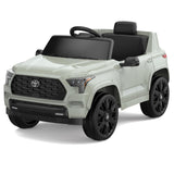 Garvee Ride on Truck Car, 12V Licensed Toyota Electric Cars for Kids, Ride on Toys with Remote Control, Spring Suspension, LED Lights, Bluetooth, 3 Speeds - Green - Green