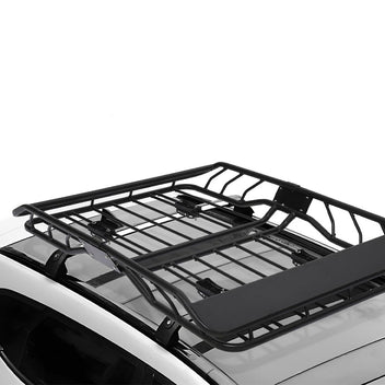 Garvee Roof Rack Cargo Basket: Line Style Anti-Rust Rooftop Cargo Carrier for SUV, Car and Truck, 50 x 38 x 6.3 Inches, Load Capacity 220 Pounds