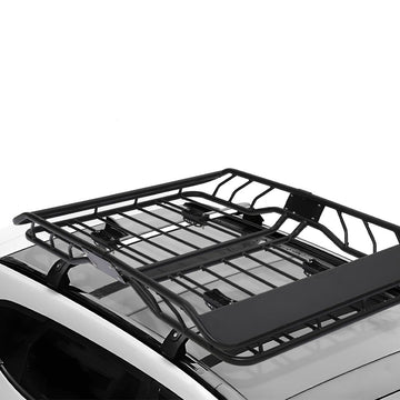 Garvee Roof Rack Cargo Basket: Line Style Anti-Rust Rooftop Cargo Carrier for SUV, Car and Truck, 50 x 38 x 6.3 Inches, Load Capacity 220 Pounds