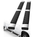 Garvee Running Boards for 19-24 Chevy Silverado/GMC Sierra 1500 Crew Cab - 6.5 Inch/Stainless Steel - Silver
