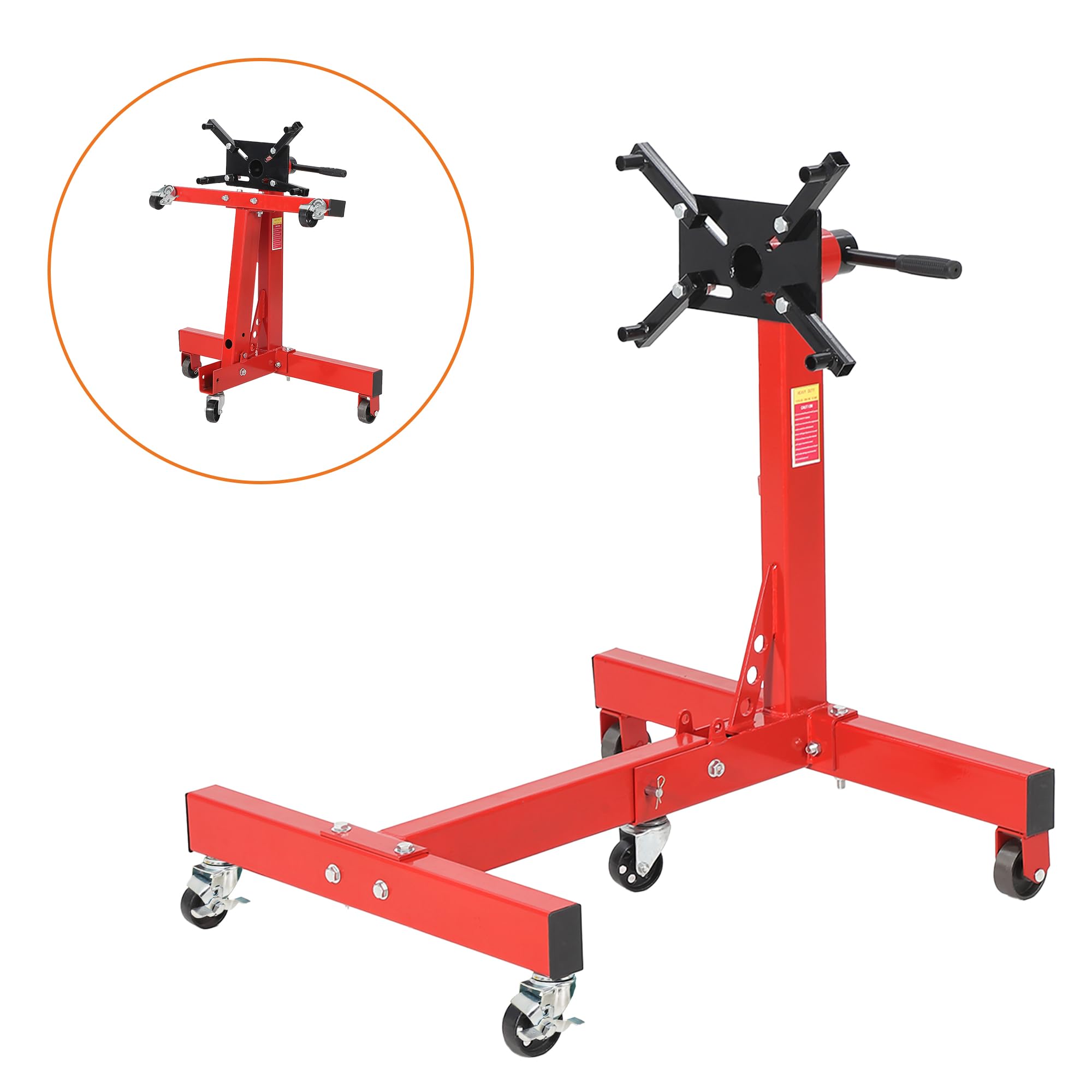Garvee Engine Stand 1500 LBS Rotating Motor Stand with 360° Rotating H