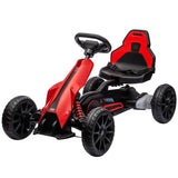 Garvee Ride - P Series: 12V Electric Go Kart for Kids,7Ah Battery Powered Car for Toddlers, Adjustable Seat, High/Low Variable Speeds,EVA Wheels, for 3-6 Years - Red - Red