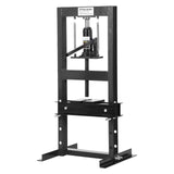 Garvee 6 Ton H-Frame Hydraulic Shop Press - Adjustable Height Floor Press for Car Repair, 18.9" x 15.75" x 36.8", Includes Gloves, Black