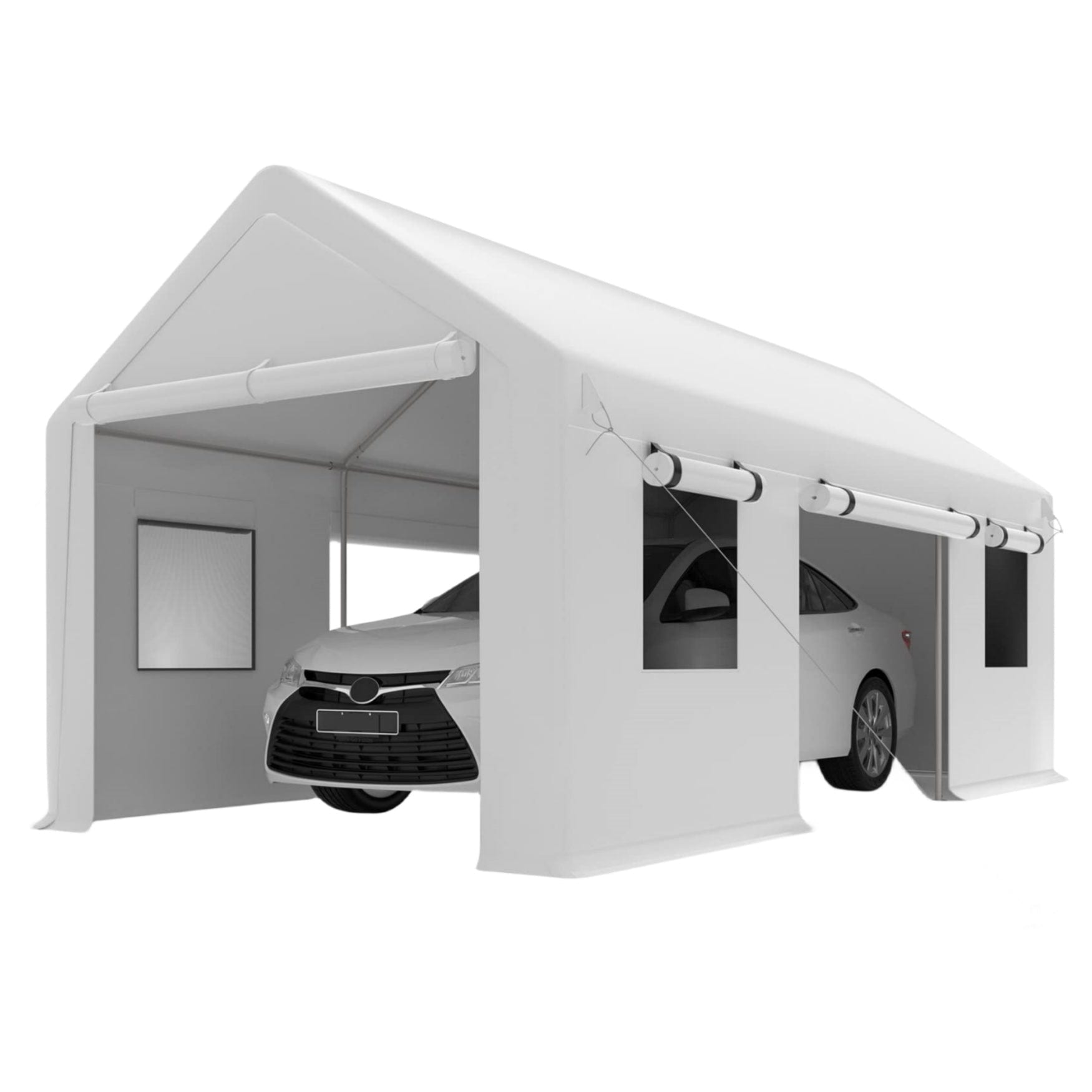 Carport 10x20 FT Portable Garage Heavy Duty Carport Canopy
