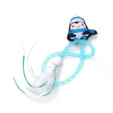 Garvee Cat Chew Toy for Indoor Cats Exercise Bite Resistant Catnip Feather Cat Teaser Stick Chewing Toys Penguin - penguin