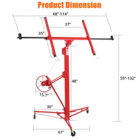 16FT Drywall Lift, 150LBS Capacity, Adjustable for Ceiling