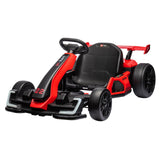 Garvee Ride - G Series: 24V Electric Go Kart, with 300W Strong Motor, Drift/Sport Mode, Big Battery, Eva Tire,Length Adjustment for Outdoor Racing Toy-Red - Red