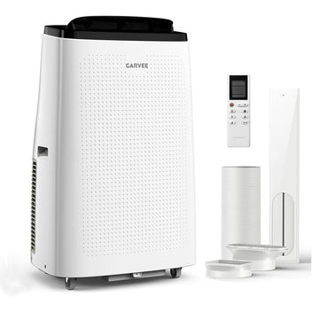 Garvee 15000 BTU Portable AC Unit 3-in-1 Remote Control Fan Dehumidifier 24 Hour Timer Silent Mode Fast Cooling for Room Bedroom Office RV 800 Sq Ft