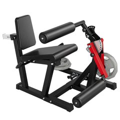 Garvee Leg Extension and Curl Machine 4 in-1 Leg Press Home Gym Adjustable 700 LBS Red and Black - Red And Black