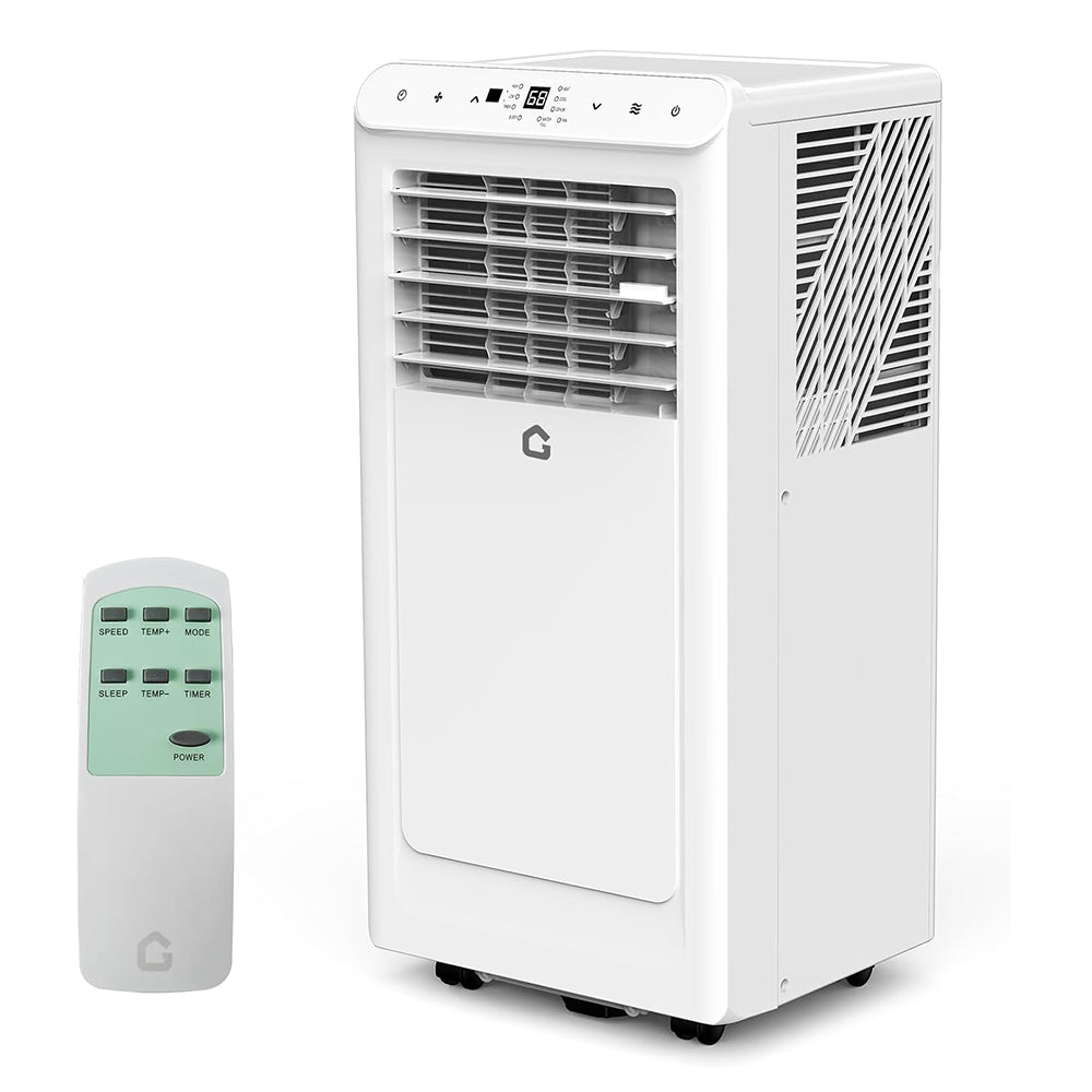 Garvee 8000 BTU Portable Air Conditioners Cool Up to 350 Sq.Ft,3 IN 1 Portable Ac Unit with Remote Control/LED Display/24Hrs Timer/Window Installation Kit & Low Noise for Home/Hotel/Office - White Top