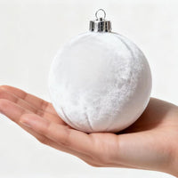 Garvee 3.15 Inch Christmas Ornaments 12-Pack Premium Fabric Velvet Shatterproof Elegant Holiday Tree Decor Festive Home Styling