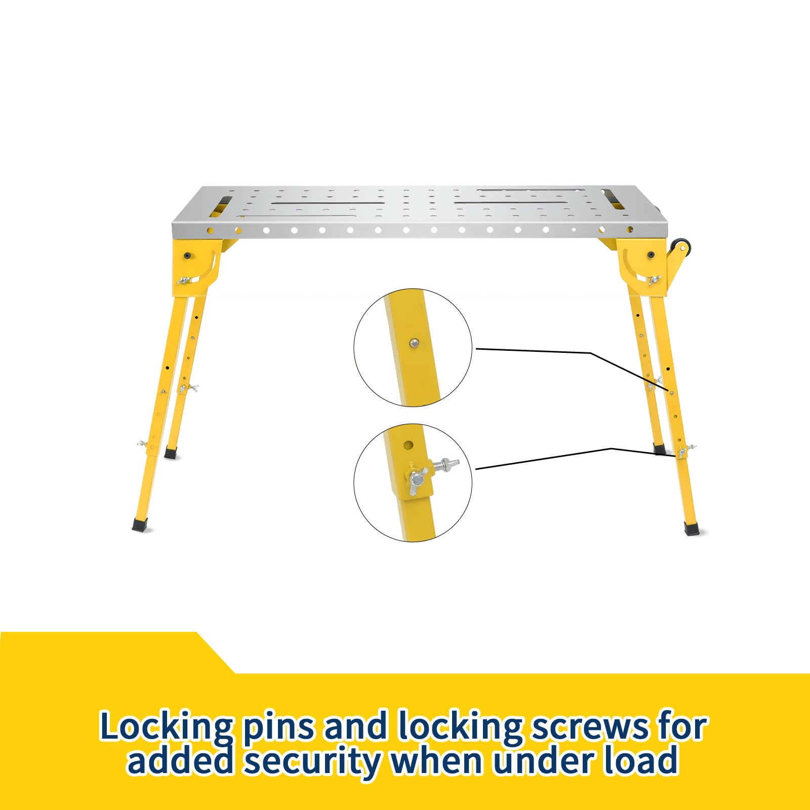 Garvee 30''x20'' Welding Table - Portable Workbench with Folding