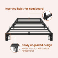Garvee Twin Bed Frame Metal 6 Inch, Heavy Duty Platform Bed Frame with Reinforced Slats Support, 800 Lbs Load Capacity, Noise Free, No Box Spring Needed and Screws, Tool-Free Assembly