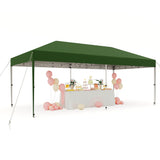 Garvee 10' X 20' Pop up Canopy Tent with 210 D Oxford Fabric, Portable Instant Commercial Canopy Including 12 Stakes 6 Sandbags for Farmers' Market, Wedding Event, Outdoor Camping, Green - Green