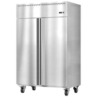 Garvee 48" W Commercial Refrigerator 33-41°F,Reach-in 36 Cu.ft 2 Door Stainless Steel Commercial Refrigerator Fan Cooling,6 Adjustable Shelves, Auto Defrost, for Restaurant,Bar,Kitchen,Shop