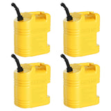 Garvee 5 Gallon Gas Cans Durable Fuel Containers with Viewing Stripe for Gasoline & Diesel Yellow 4 Pack - Yellow