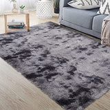 Garvee Fluffy & Sheepskin Dark Grey 8x10 Plush Shag Rug, Soft Fuzzy Non-Slip for Bedroom Nursery Kids Playroom Dining Decor - Dark Gray
