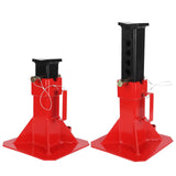 Garvee Heavy-Duty Pipe Jack Stand, 13 -19 Inch Adjustable Folding Pipe Stand, Ideal for Welding, Automotive, and Construction Projects - 22T - Red