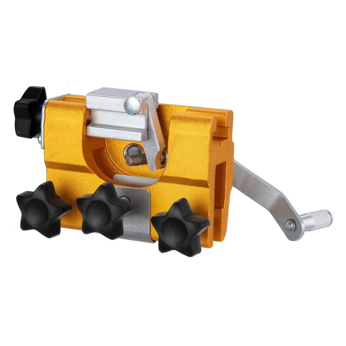 Chainsaw Sharpener, Chainsaw Sharpening Jig, Portable Hand Crank Chainsaw Sharpeners with 3 Grinding Heads,Suitable for All Kinds of Chain Saws and Electric Saws