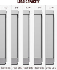 Garvee 3/8" Skid Steer Attachment Plate, Universal Quick Attach Adapter Mount Plate, Fits Kubota John Deere and Bobcat Skid Steer Tractor