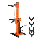 Garvee Professional Hydraulic Coil Spring Compressor, Heavy-Duty Foot-Operated Strut & Shock Tool with Safety Lock, Industrial-Grade Design, Global Fit for Cars, SUVs, and Trucks, Orange - Orange