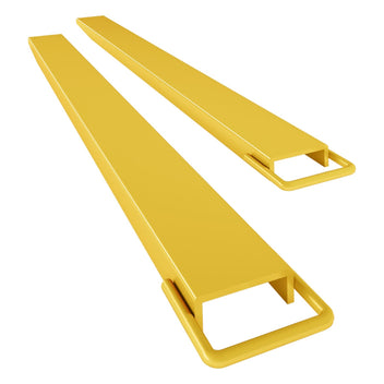Garvee 5.5" Width Pallet Fork Extension, 4600 LBS Max Heavy Duty Steel Pallet Extensions for Forklift Truck - Yellow / 72x5.5 inch