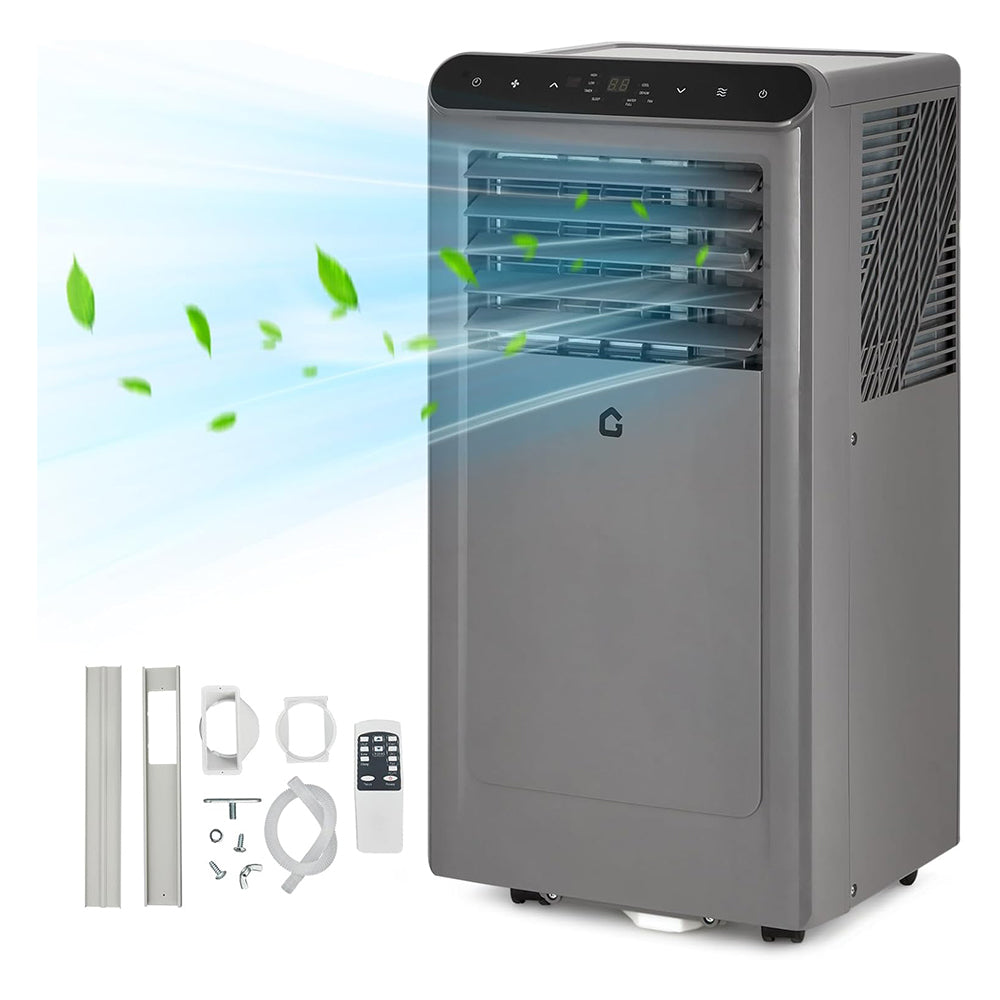 Garvee 2025 New Update 8000 BTU Portable Air Conditioners, 3-In-1 Portable AC Units for Rooms with Dehumidifier, Quiet Room Air Conditioner Cools Up to 350 Sq.Ft., Energy Efficient, Remote, 24Hrs Timer, Auto Swing