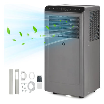 Garvee 2025 New Update 8000 BTU Portable Air Conditioners, 3-In-1 Portable AC Units for Rooms with Dehumidifier, Quiet Room Air Conditioner Cools Up to 350 Sq.Ft., Energy Efficient, Remote, 24Hrs Timer, Auto Swing