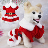 Garvee Dog Christmas Dress 3 Decorative Buckle Design Soft Comfortable Fleece Pet Clothes for Small Medium Large Dogs XL Green Mesh - Green Mesh