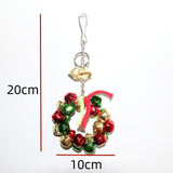Garvee Parrot Toy Bright Color Iron Bells Bird Toy Colorful Chewing Hanging Cage Bite Pendant for Macaws Parakeet Colorful