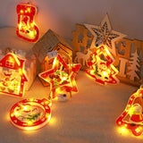 Garvee Christmas Decoration Window Light Hanging Ornaments Battery Operated Christmas Window Lighted Decorations Colorful Plastic - Colorful