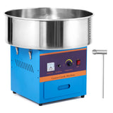 Garvee 1000W Commercial Cotton Candy Machine 21" Stainless Steel Bowl Digital Temp Control 149-473℉ Sugar Scoop Drawer for Parties Carnivals - Blue