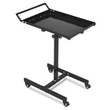 Garvee Heavy-Duty Tool Work Table with Wheels - Adjustable Rolling Workbench with 220 lbs Capacity, Lockable Wheels, Ideal for Garage, Repair Shops, and DIY Projects, Black - Black
