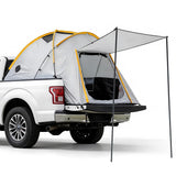 Garvee Pickup Truck Tent with Awning Shade, Waterproof 210D Oxford Tent for 5.5-6.3 FT Truck Beds, Double-Layer Design, Sealed Floor, Quick Setup for 2-Person Camping, Compatible with Ford Ranger, Toyota Hilux, and More - Orange