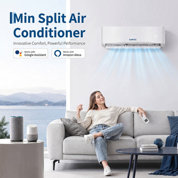 Garvee 12000 BTU Mini Split Central Air Conditioner & Heat Pump – 17 SEER2, 115V Ductless Inverter – R32 Refrigerant – 4-in-1: Cooling, Heating, Dehumidifier, Fan – Quiet, Auto Clean, Wireless Remote, Cools up to 750 Sq.Ft – Wall-Mounted AC for Bedroom,