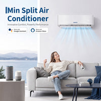 Garvee 12000 BTU Mini Split Central Air Conditioner & Heat Pump – 17 SEER2, 115V Ductless Inverter – R32 Refrigerant – 4-in-1: Cooling, Heating, Dehumidifier, Fan – Quiet, Auto Clean, Wireless Remote, Cools up to 750 Sq.Ft – Wall-Mounted AC for Bedroom,